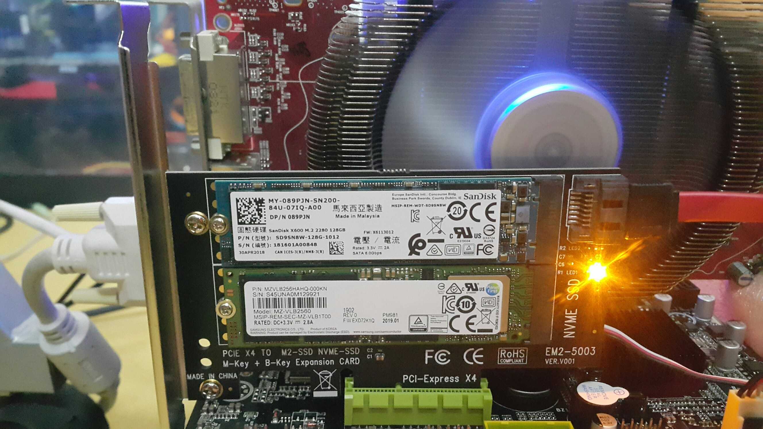Все PCIe SSD поддерживают любое количество линий PCIe Оба устройства и слоты являются совместимыми, если вы