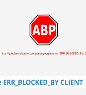 Исправлено: эта веб-страница была заблокирована расширением (err_blocked_by_client)