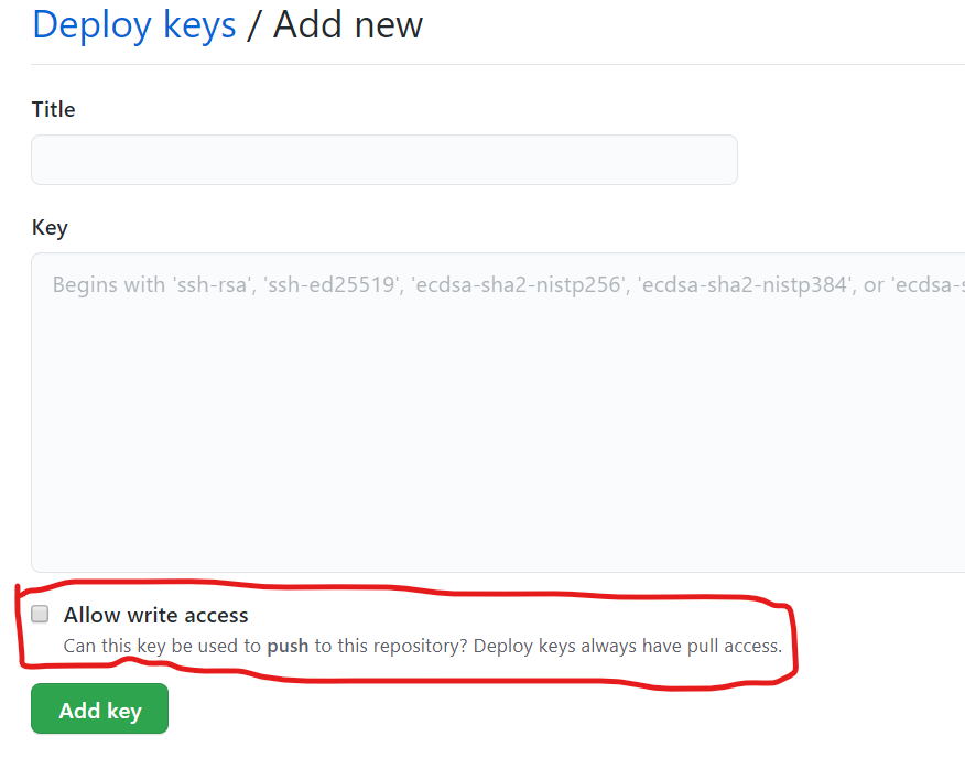 Если пользователь не создал пару открытых  закрытых ключей ssh, заданную ранее Эта информация работает с