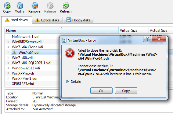 Удалите файлы VM xml на жесткий диск Они расположены по умолчанию в C:UsersYOUR_NAMEVirtualBoxMachines После удаления вы