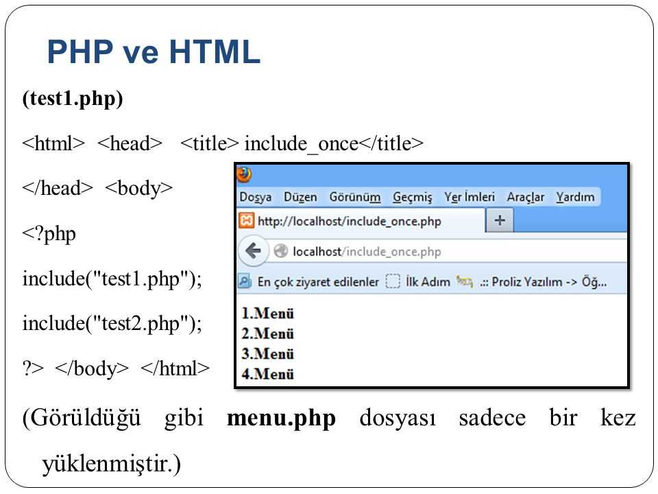 Как включить выполнение php кода в .html файлах