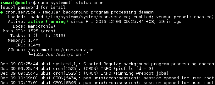 Планирование заданий cron с помощью crontab