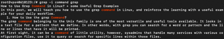 Команда grep в linux (поиск текста в файлах)