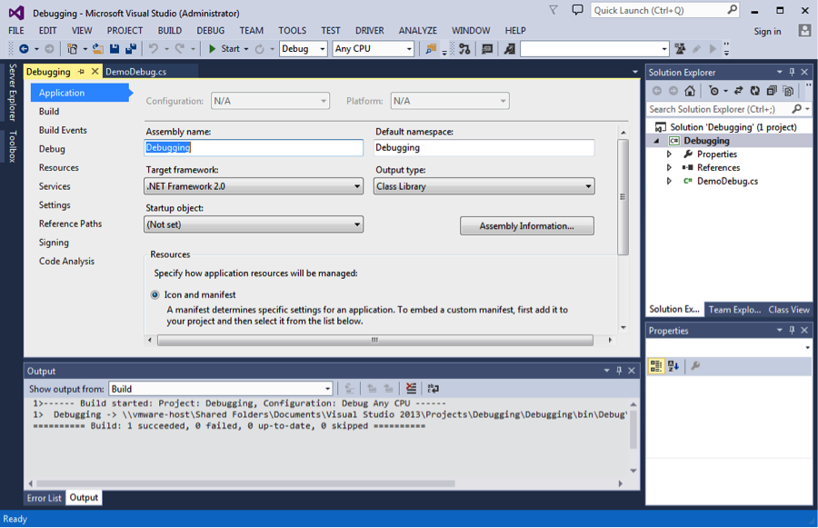 Visual studio does not exist