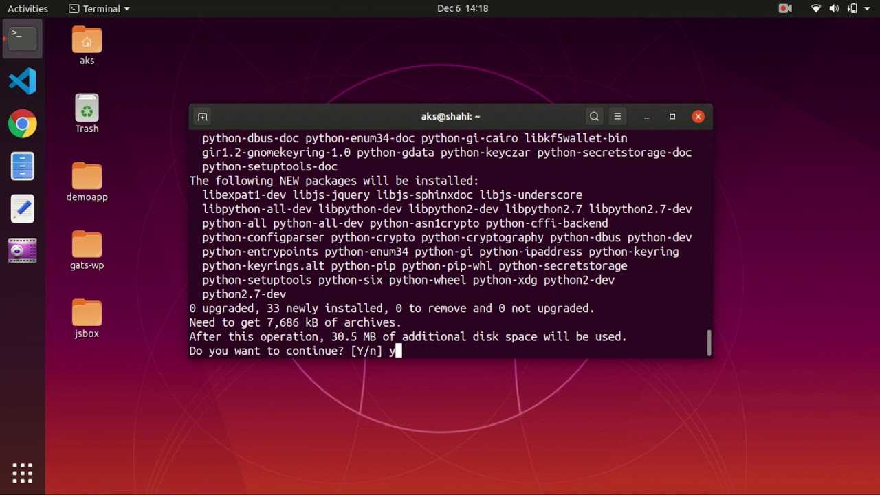 Как установить python и pip на ubuntu
