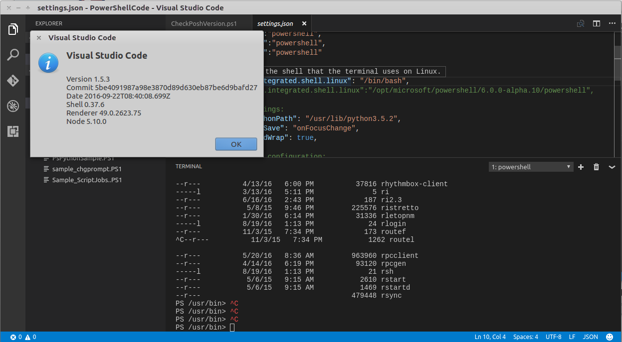Powershell terminal. Vs code Terminal. POWERSHELL Visual Studio. Терминал POWERSHELL. Json для vs code.