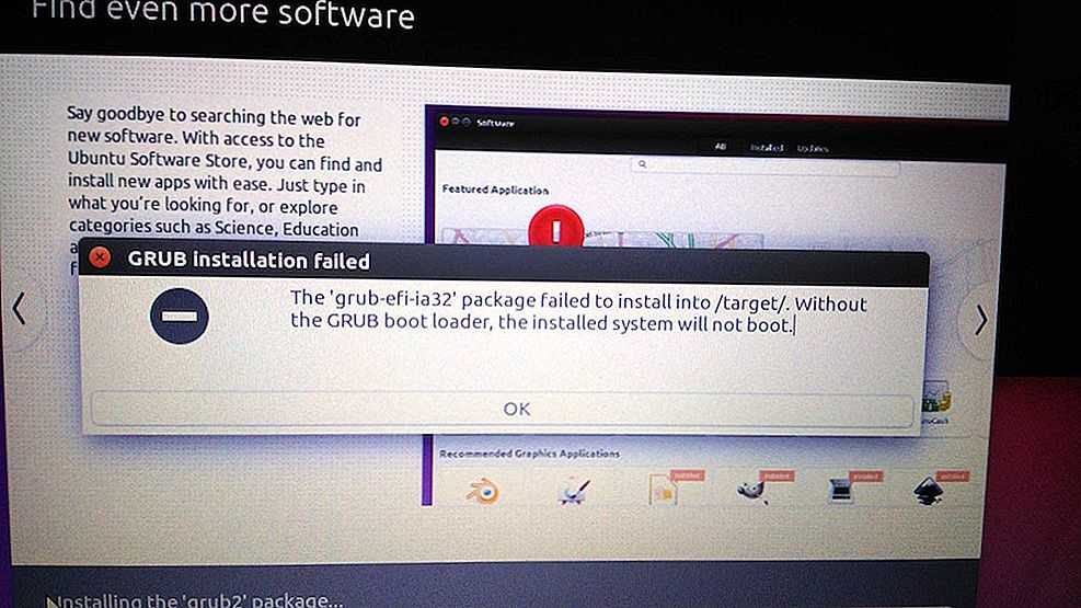 Boot -  «не удалось установить пакет 'grub-efi-amd64-signed' в / target /» во время установки ubuntu 18.04 [дубликат ]