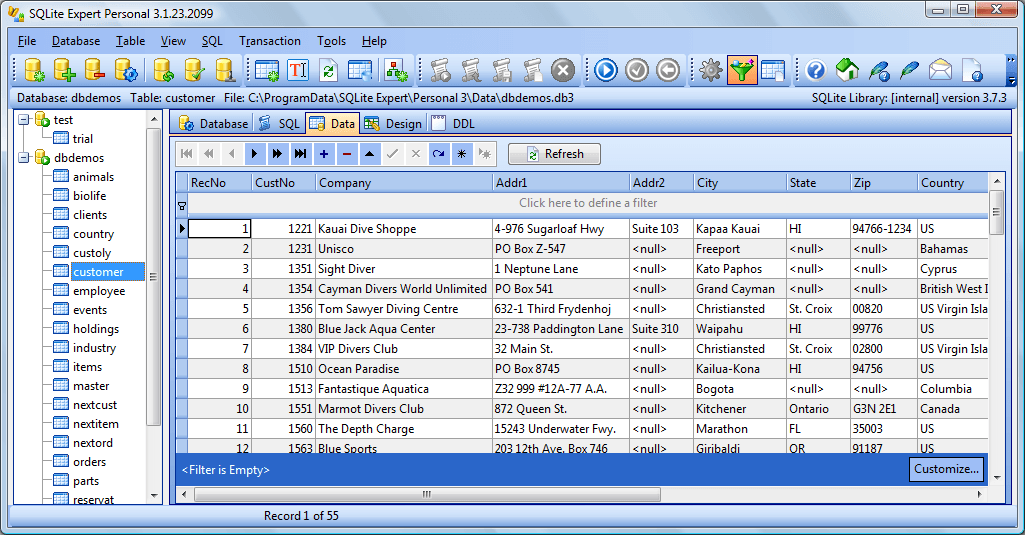 Sqlite functions