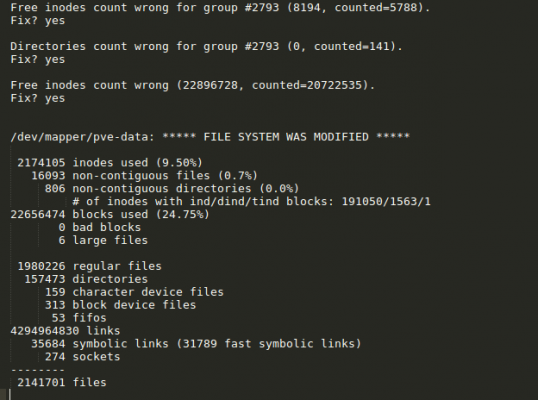 Проверка и восстановление файловых систем в linux- команда fsck