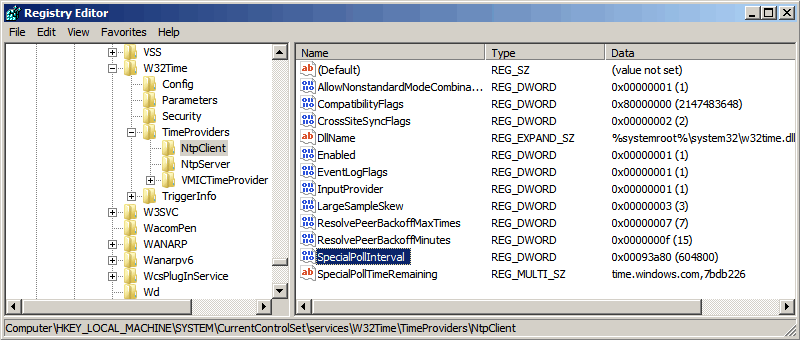 Команда обновления времени в домене. команда w32tm – управление службой времени в windows