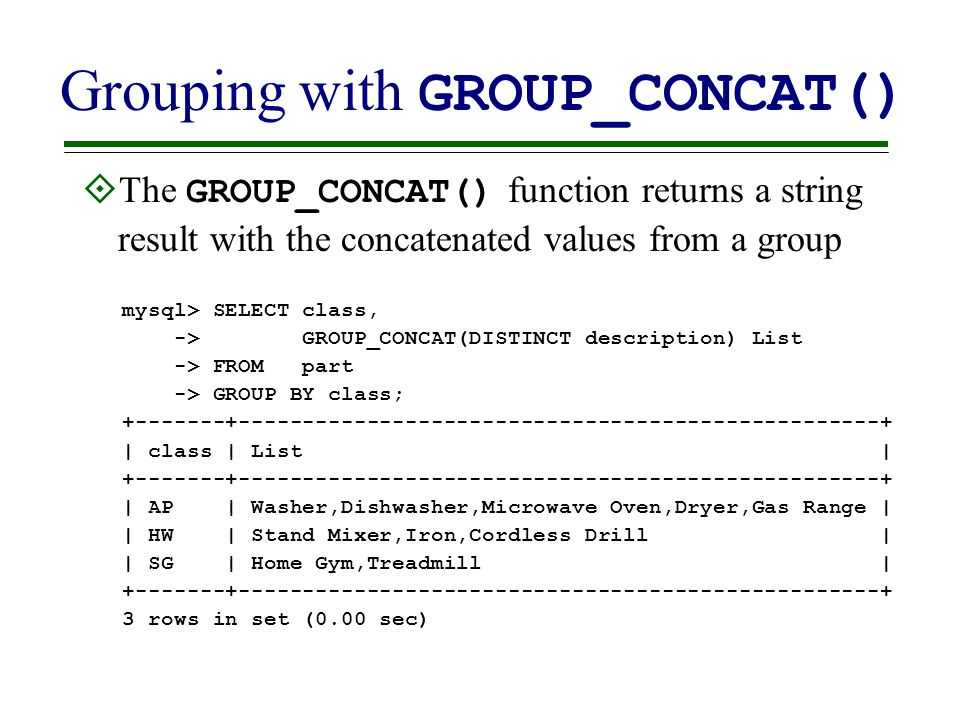 Limit длина длины функции group_concat - русские блоги