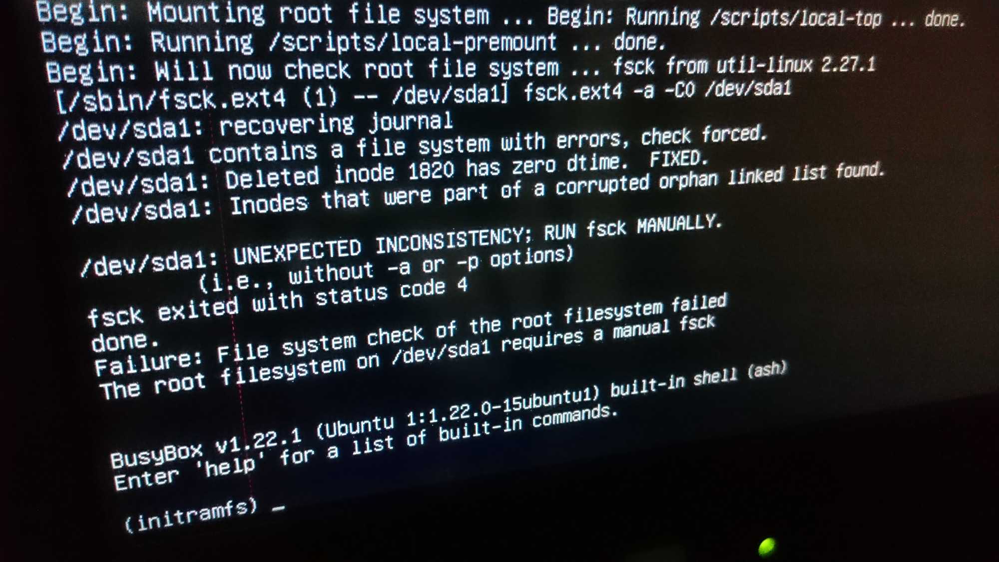 Команда fsck в linux (восстановление файловой системы) - команды linux