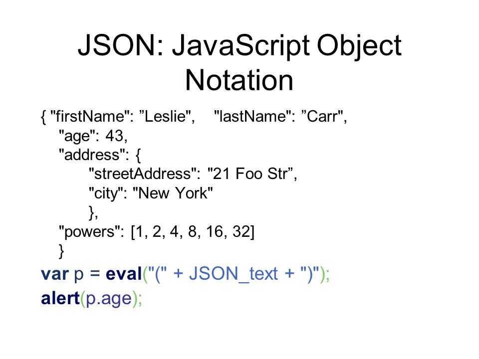 JSON сам по себе не определяет, как даты должны быть представлены, но JavaScript делает Вы должны