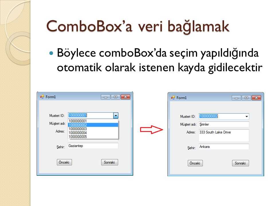 Привязка данных в listbox и combobox в windows forms | visual c#