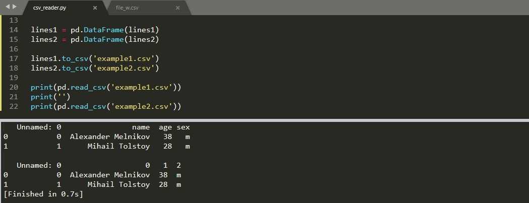 Работа в pandas с csv, txt, html, xml на примерах ~ pythonru