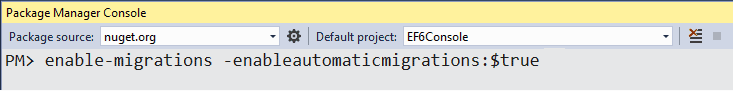 Entity-framework - консоль диспетчера пакетов enable-migrations commandnotfoundexception только в конкретном проекте vs - question-it.com