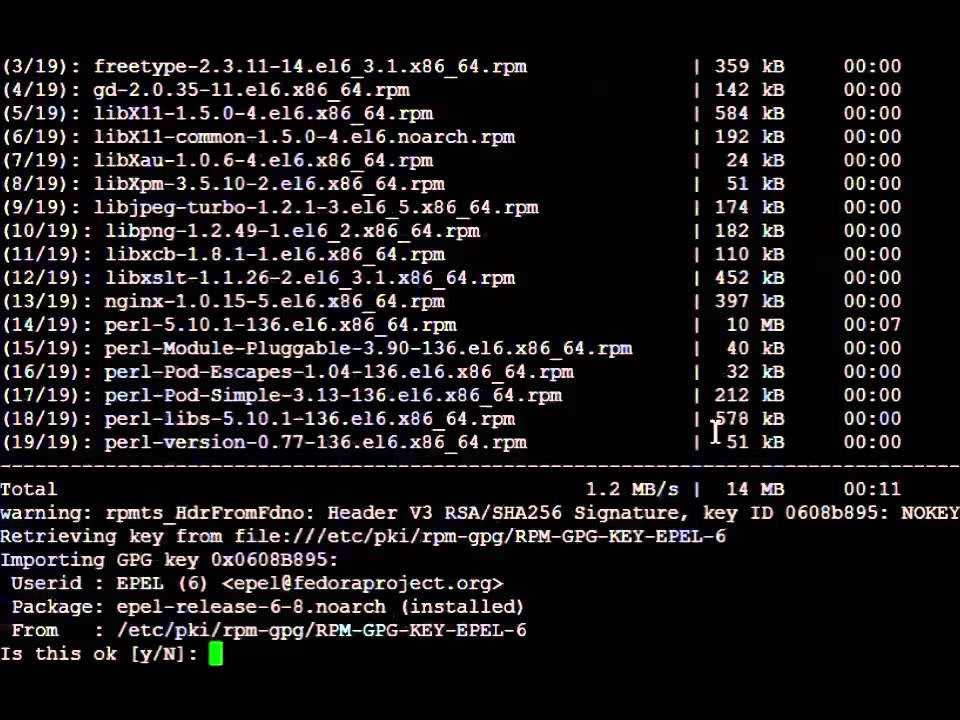 Настройка web сервера nginx, php-fpm, php7 на centos 7
