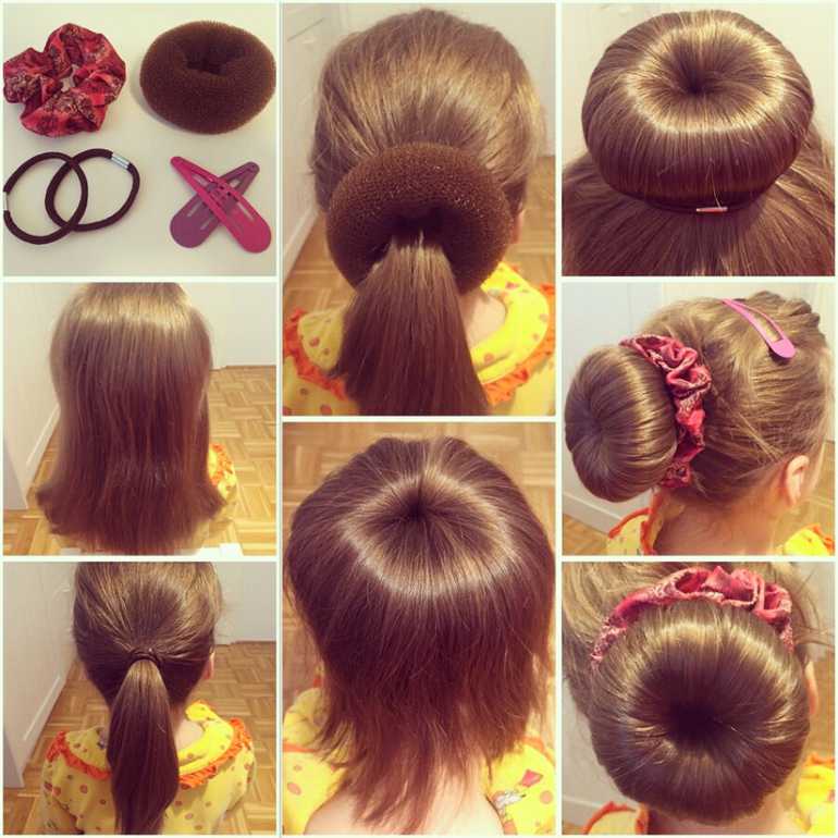 Как сделать пучок с помощью бублика: более 25 идей с фото и видео правильный уход за волосами | ddick.ru