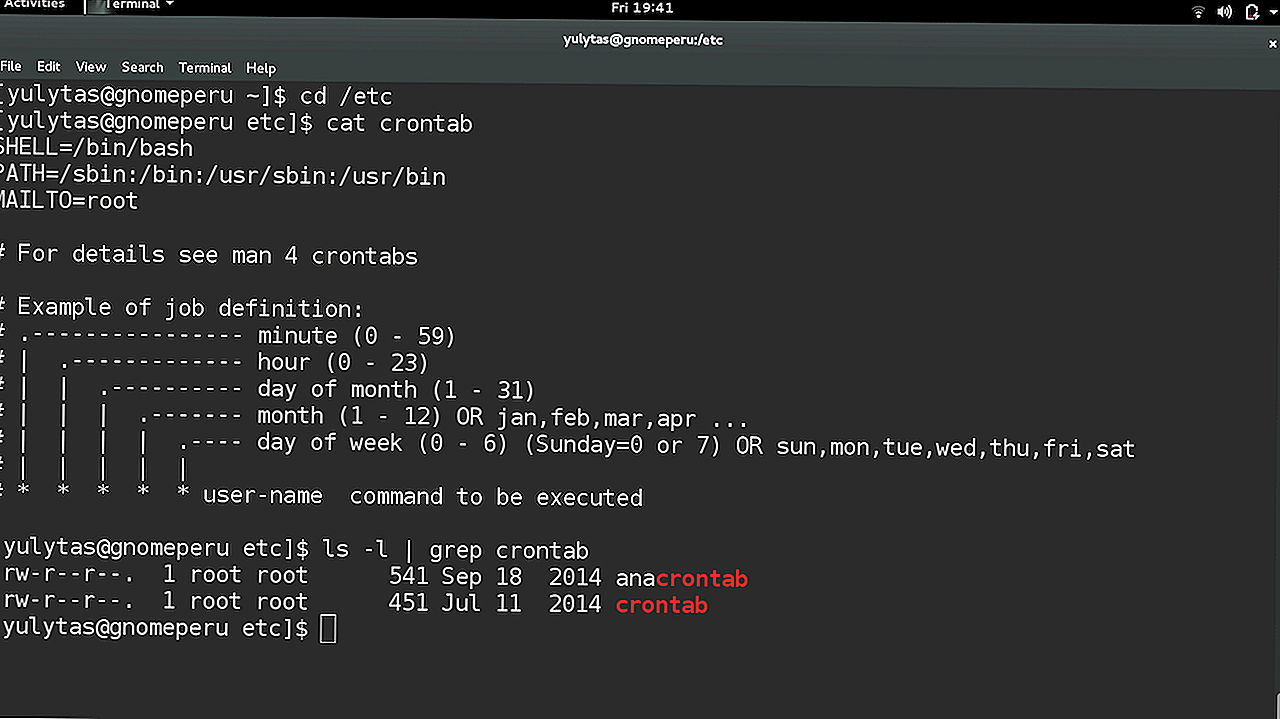 Linux crontab с примерами заданий cron