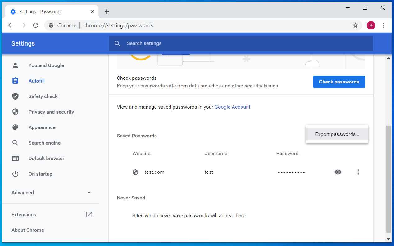Как устранить проблемы с сохраненными паролями и платежными данными - компьютер - cправка - google chrome