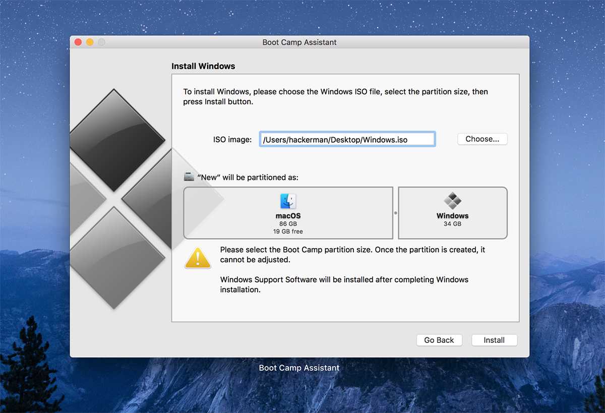 Использование boot camp assistant для установки windows на ваш mac - gadgetshelp,com