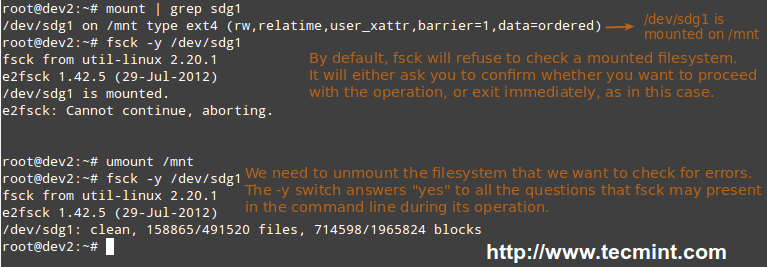 Команда fsck в linux (восстановление файловой системы)