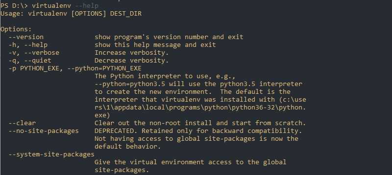 Как выйти / выйти / отключить python virtualenv