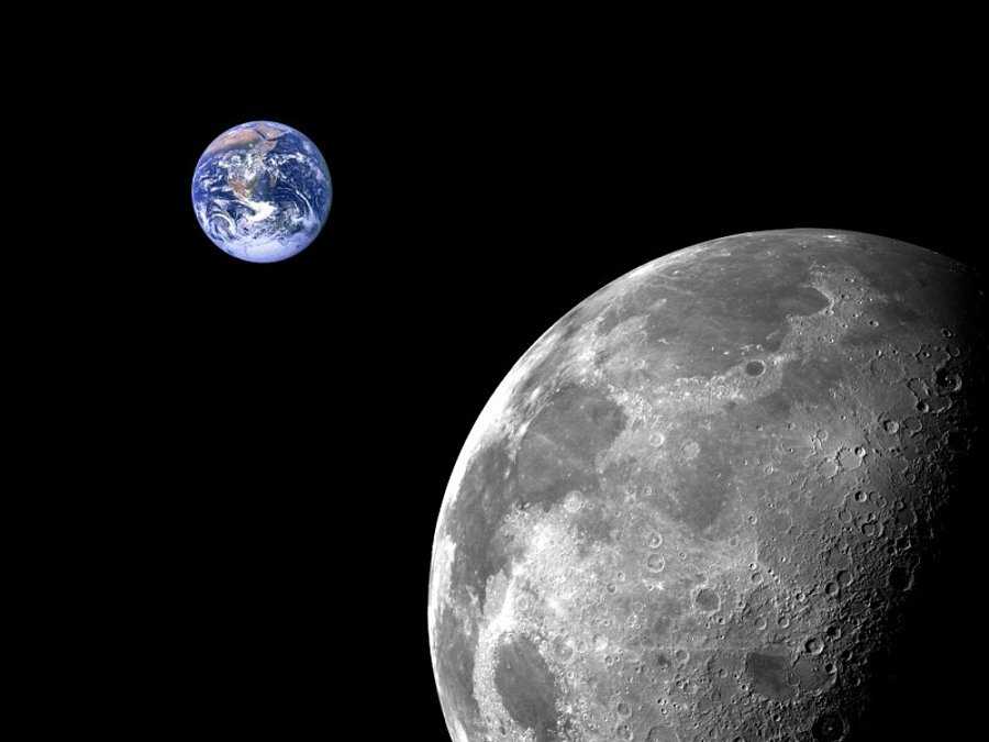 Как выглядит луна с разных широт земли?