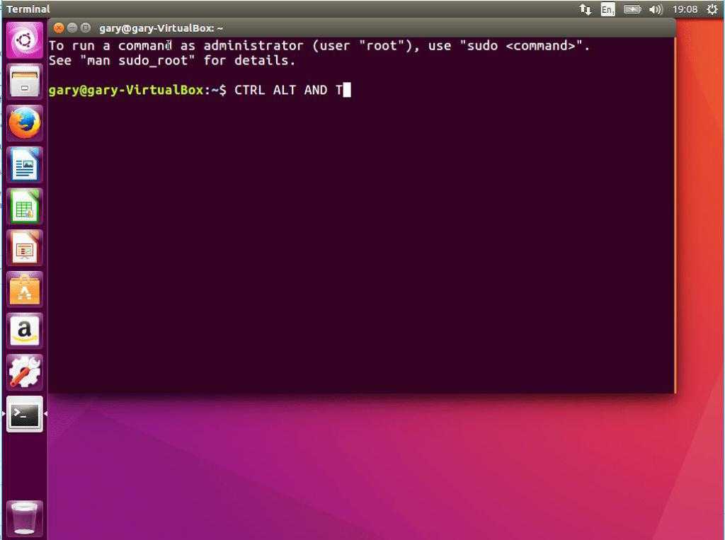 Как открыть терминал (командную строку) в ubuntu